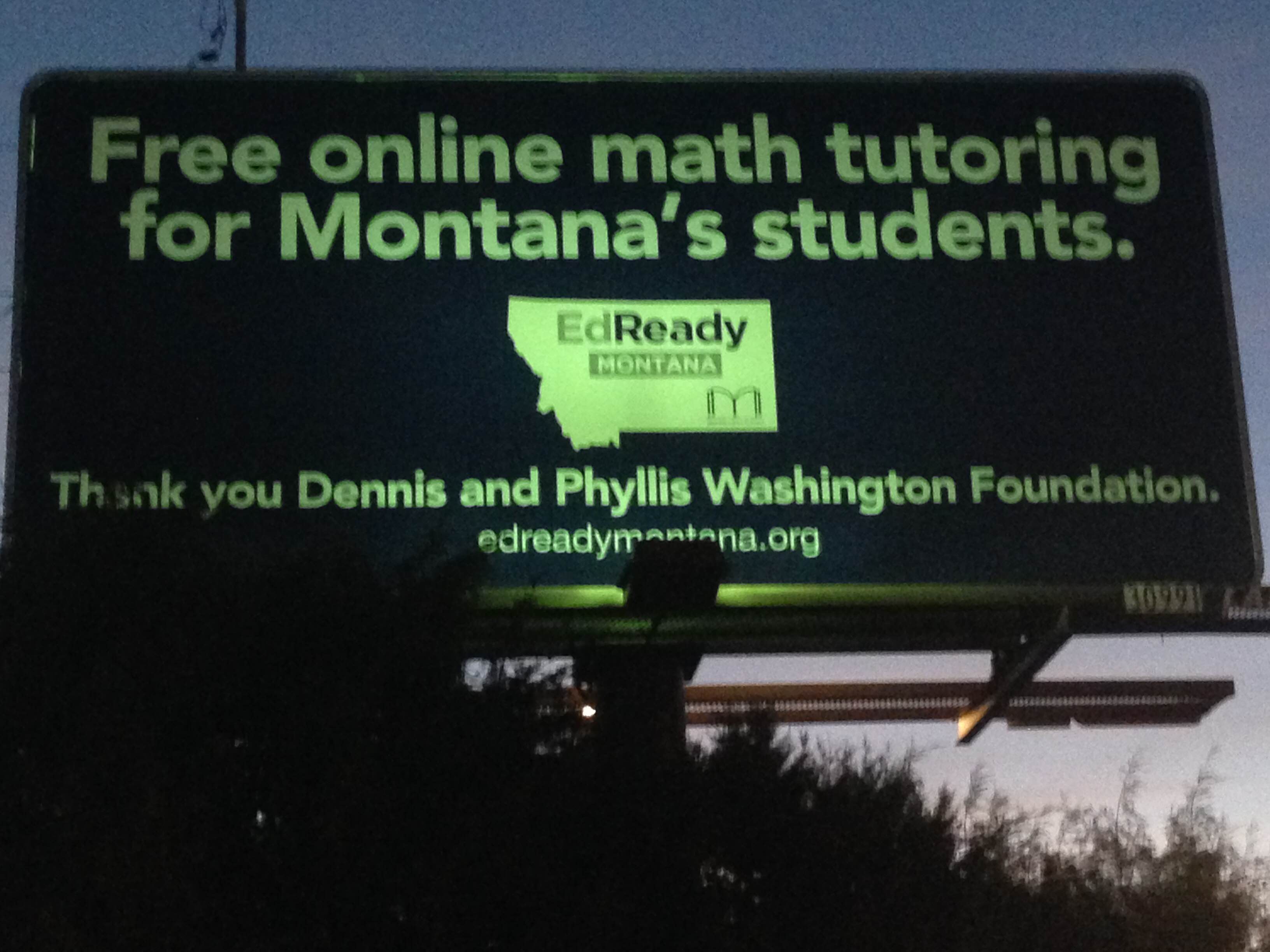 EdReady Montana Billboard Photo